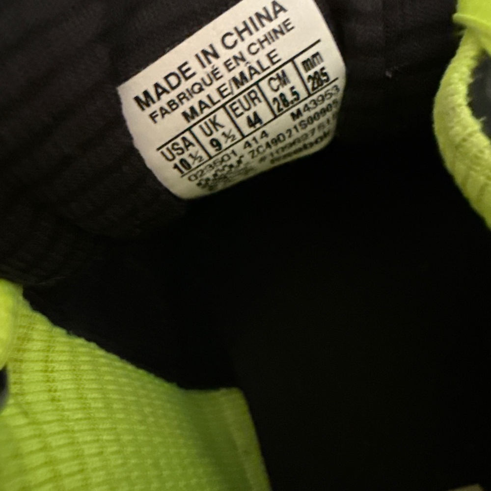 Reebok Lime Green Running Shoes - Picture 8 of 8
